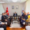 Mersin Valisi Atilla Toros, 14 Mart Tıp Bayramı vesilesiyle İl Sağlık Müdürü V. Uzm. Dr. İbrahim Akça ve beraberindeki heyet ile görüştü.