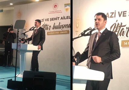 Bakan Murat KURUM, Gazi ve Şehit Aileleri İle İftar Sofrasında Buluştu